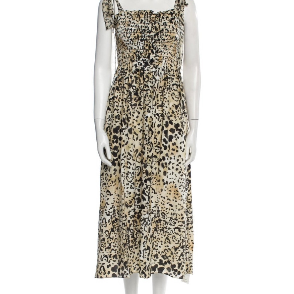 La Ligne Silk Leopard Patterned Dress